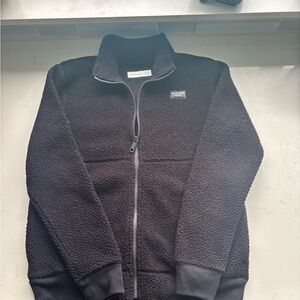 Abercrombie & Fitch Black Sherpa Jacket